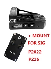 Ade RD3-012 RED Dot Sight Pistol+Optic Mount 4 Sig-Sauer-P226 P2022 P228 P229 