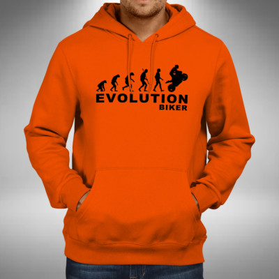 Biker Evolution Erwachsene Hoodie Superbike Motorrad Bikes Rennrad Biker Race