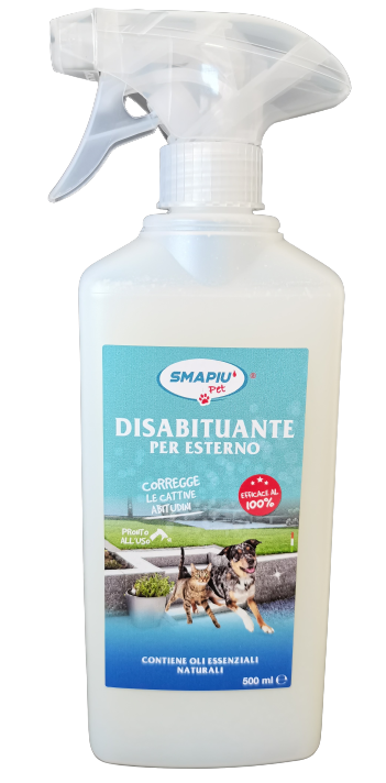 Disabituante dissuasore repellente naturale per cani e gatti per esterno 500 ml