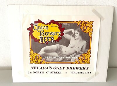 UNION BREWERY BEER LIGHTWEIGHT POSTER FROM VIRGINIA CITY, NEVADA