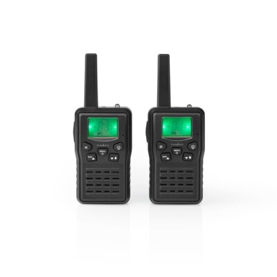 Nedis Walkie-Talkie  Reichweite 10 km 8 Kanäle VOX Ladestation Schwarz