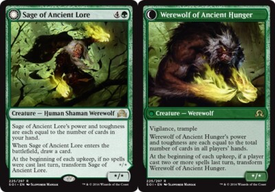 MTG - Sage of Ancient Lore // Werewolf of Ancient Hunger - Shadows Over Innistra | eBay MTG - Sage of Ancient Lore // Werewolf of Ancient Hunger - Shadows Over Innistra | eBay
