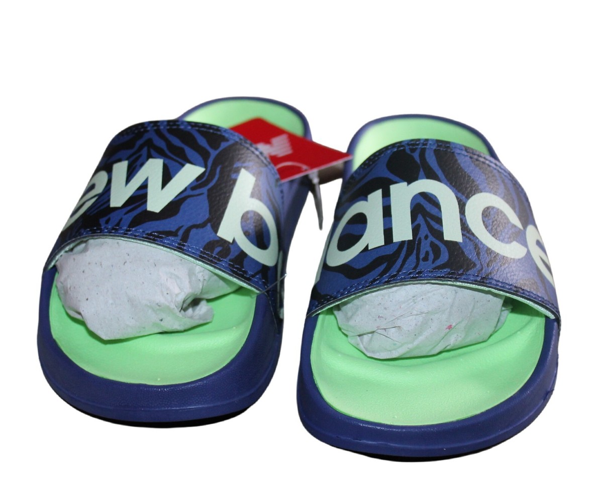 Women's New Balance Sz Big Kids size Slide Sandals SWF200ZP Blue Green