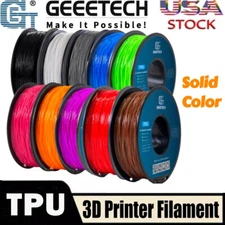 1kg/Roll GEEETECH TPU Filament Solid Color 1.75mm Flexible 3D Printer Filament
