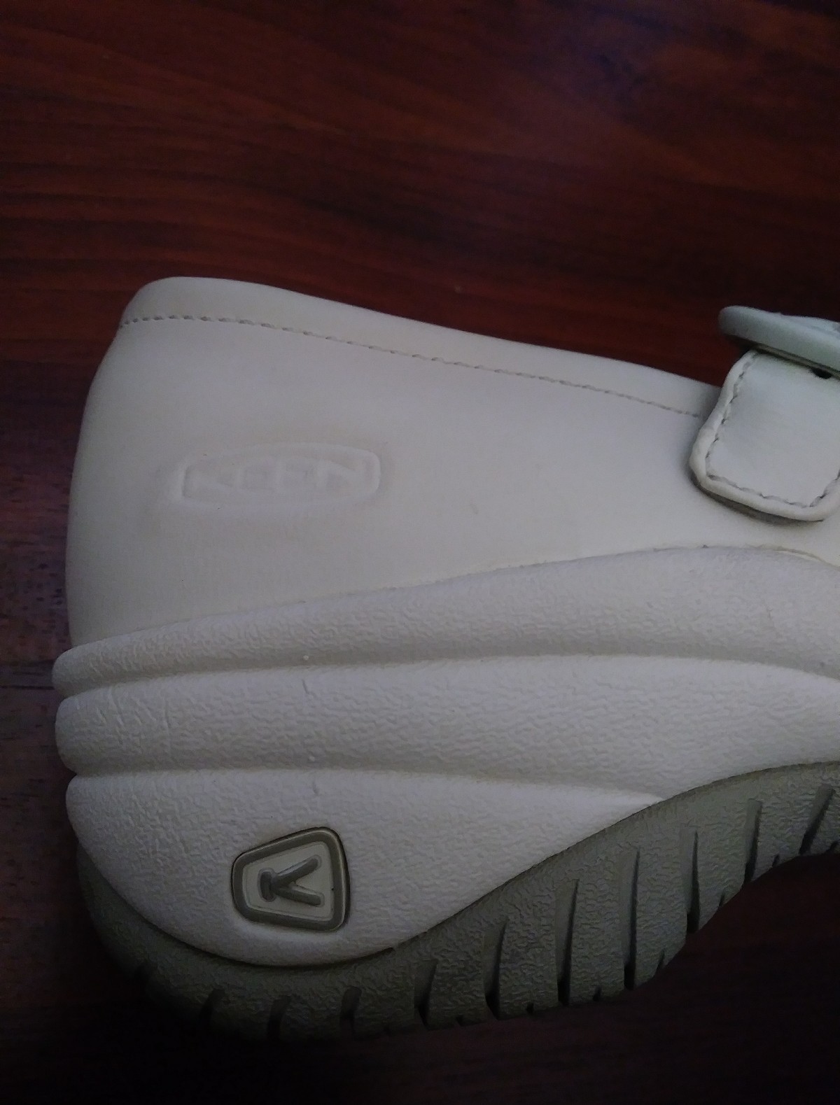 Scarpe KEEN donna pelle bianca infermieristica Mary Janes antiscivolo olio 6 5M