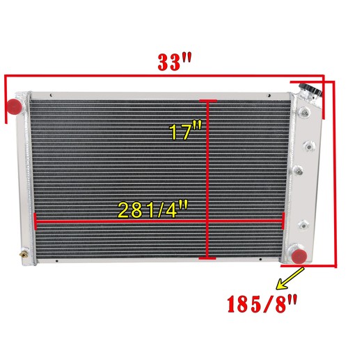 4 Row Aluminum Radiator for 1973-1986 Chevy/GMC C/K C10 C20 C30 K10 K20 ...