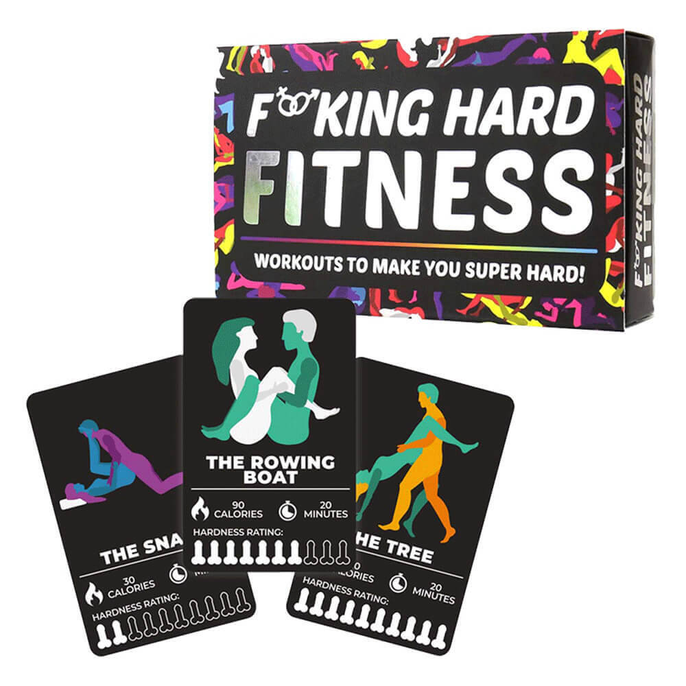 Gift Republic Fucking Hard Fitness Cards 100 pezzi allenamenti per rendere super