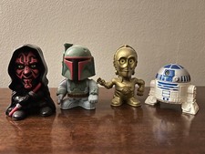 Star Wars 2005 Burger King Toys Darth Maul Boba Fett R2D2 3-CPO Set Of 4