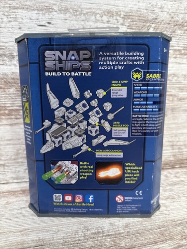 Snap Ships Build to Battle Sabre XF-23 Interceptor (3 Builds in 1) Klik Figure - Picture 2 of 7