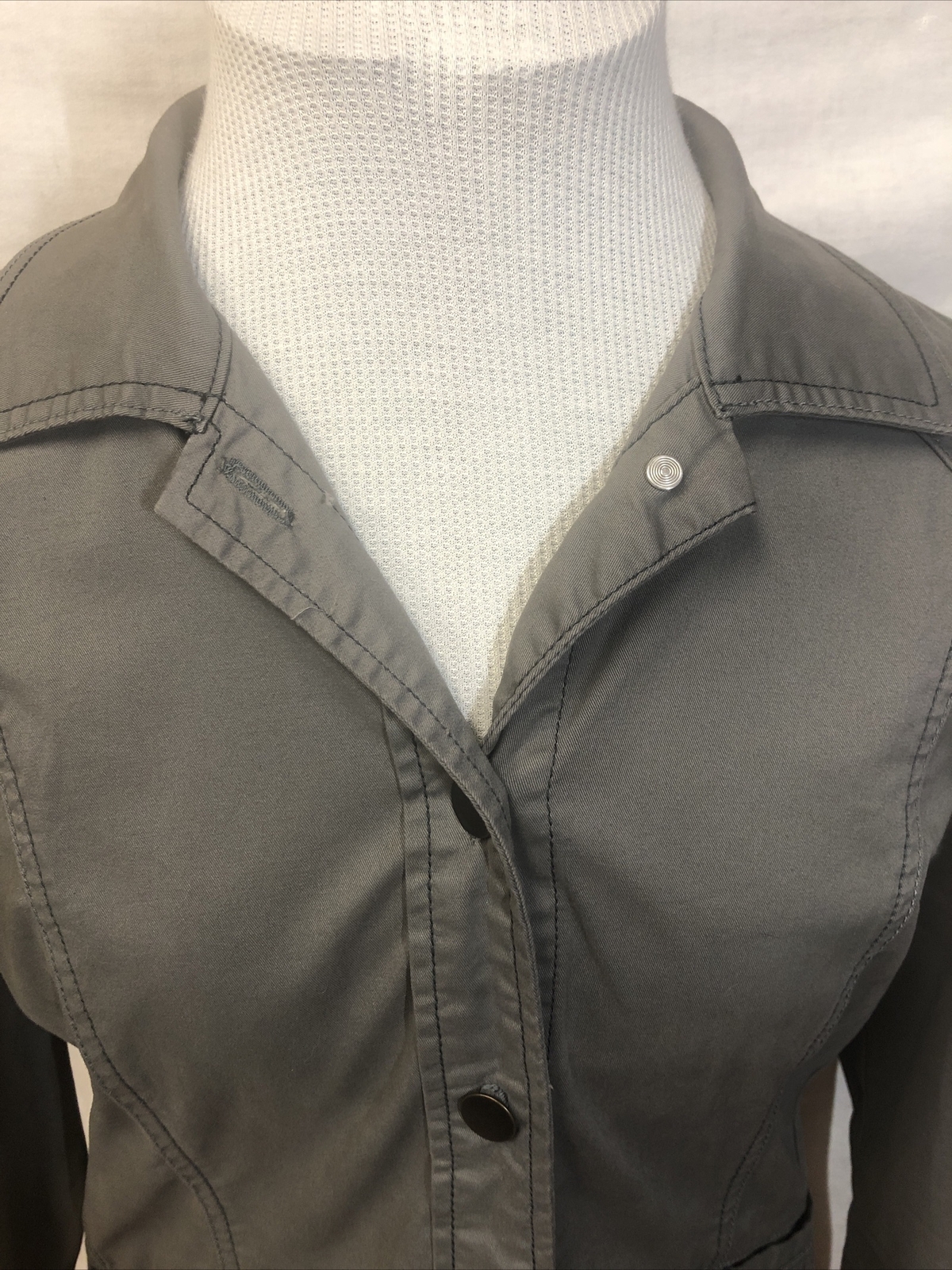 Pendleton Button Up Cropped Jacket  Grey Woman’s … - image 5