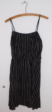 NWT Madewell Smocked Square-Neck Mini Dress in Stripe 12
