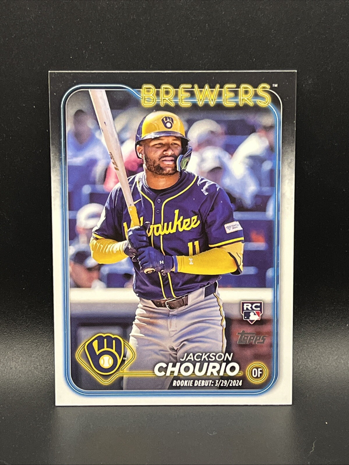 Jackson Chourio 2024 Topps Update #US155 Milwaukee Brewers RC