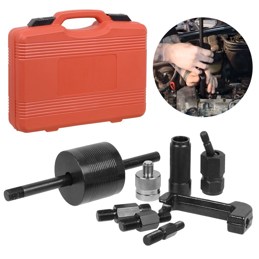 Pneumatischer Injektoren-Auszieher-Satz Für Common Rail Diesel – 23-teiliges Set Mit Adaptern, 5–8 Bar