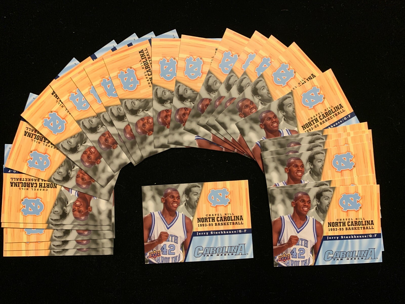 2010-11 Upper Deck North Carolina #71 JERRY STACKHOUSE lot (25) - Pack fresh!