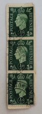 Postage Revenue ~ King George VI ~ (Lot/3)  ½D Stamps ~ Posted/Used ~ c.1940's
