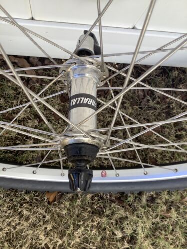 Vintage Cr18 Sunrims MTB Wheel set With Cassette Hubs Skewers Tires - Picture 7 of 15