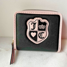 Juicy Couture Liquorice Queen Of Everything Small Zip Around Wallet NWT