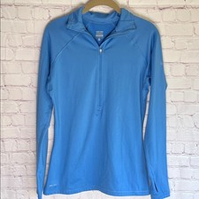 Nike Women's Sky Blue Long Sleeve Athletic Sweatshirt Woman's Size Large