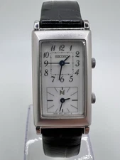 Vintage Seiko Dual Time Tank Men’s Watch Classy Elegant Preppy Oldmoney Quartz