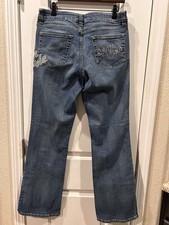 Southpole Women  s Jeans Vintage Embroidered Logo Boot Cut Size 13