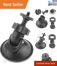 Universal Black Suction Cup Mount for Dash Cameras & GPS - Easy Installation