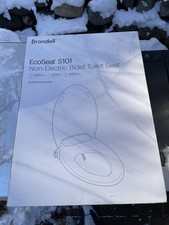 Brondell EcoSeat S101 Non-Electric Bidet Toilet Seat Round White S101-RW Ambient