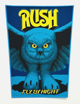 RUSH Fly By Night BLUE Border LMTD 25 Licensed WOVEN Back Patch SOLD OUT Direct