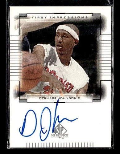 2000-01 SP Authentic #DJ DerMarr Johnson Auto