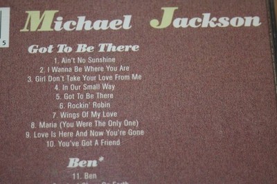 Michael Jackson 2 All Time Great Classic Albums in 1 CD Got To Be