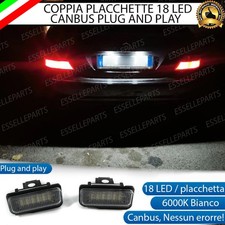 COPPIA LUCI TARGA LED PLACCHETTE COMPLETE CANBUS MERCEDES SLK R171 6000K