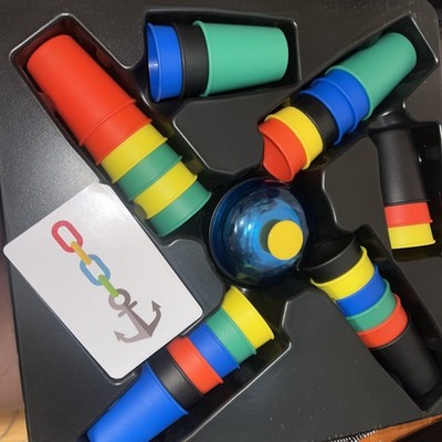 Spin Master Quick Cups Cup Stacking Game Ages 6+ Family Action Game Complete