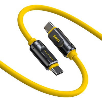 AOHI USB4 2.0 Cable 240W Fast Charging 120Gbps 8K PD3.1 Type-C 3.3FT Yellow