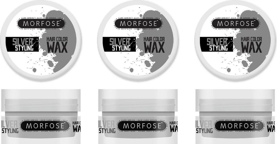 Morfose Color Hair Wax Silber 3x100 ml