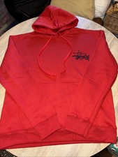 Rework Stussy Hoodie Red Medium