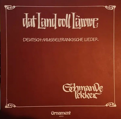 Schmandelekker Dat Land Voll Läwwe - German Moussefrankish Songs Vinyl LP