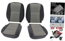 Driver  Passenger Side Bottom  Top Lean Back Cloth Seat Covers Compatible