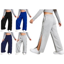 Kids Boys Girls Trousers Life Button Pants Straight-Leg Sweatpants Surgery Soft