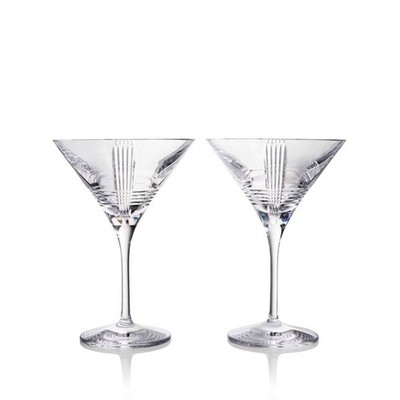 WATERFORD MARQUIS MARTINI VECTOR SET OF 2 CLEAR 1082800.NEW IN BOX.