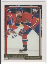 1992-93 Topps Eric Desjardins Montreal Canadiens #192