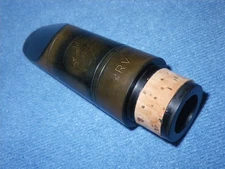 VANDOREN 2RV Bb SOPRANO CLARINET MOUTHPIECE - PRO LEVEL, EBONITE - NEW CORK