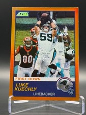 Luke Kuechly ~ 2019 Panini Score Orange HOLO #255 First Down (5/10) RARE!!!