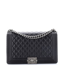 Chanel Boy Flap Bag Quilted Lambskin New Medium