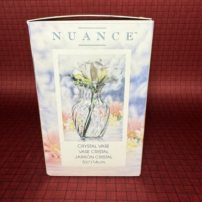 Nuance By Indiana Glass 5 1/2  Crystal Vase 