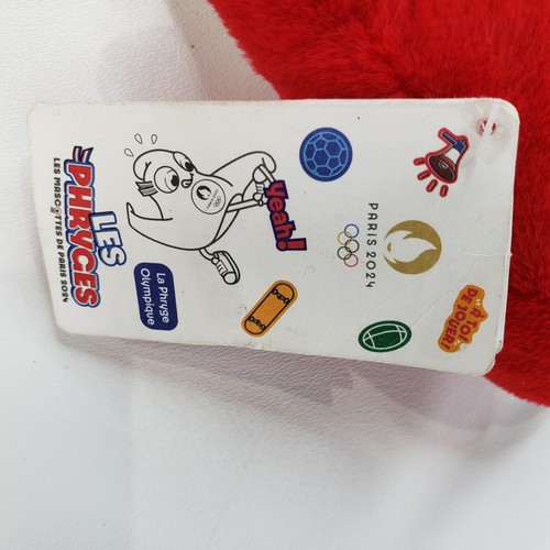 Paris 2024 Summer Olympics - Olympic Phryge Mascot Plush Keychain Official - Picture 7 of 12