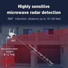 onovatpol Fake Security Camera Motion Light Outdoor Decoy Dummy