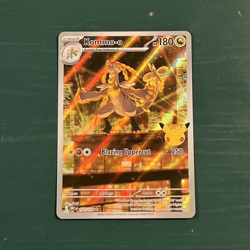 30th Anniversary Pokemon KOMMO-O CELEBRATION 143/128 IR SHIPS ASAP