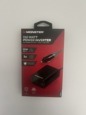 Monster 150 Watt Power Inverter With AC Power Oulet And Dual USB Ports