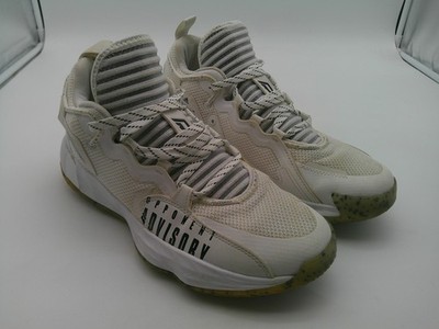 Adidas Shoes Mens Size 9.5 White Dame D.O.L.L.A. Opponent Advisory Basketball