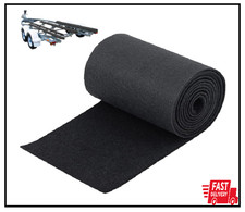 Boat Trailer Bunk Carpet 16 Inch x 15 feet Black Marine Roll Carpet Replaceme...