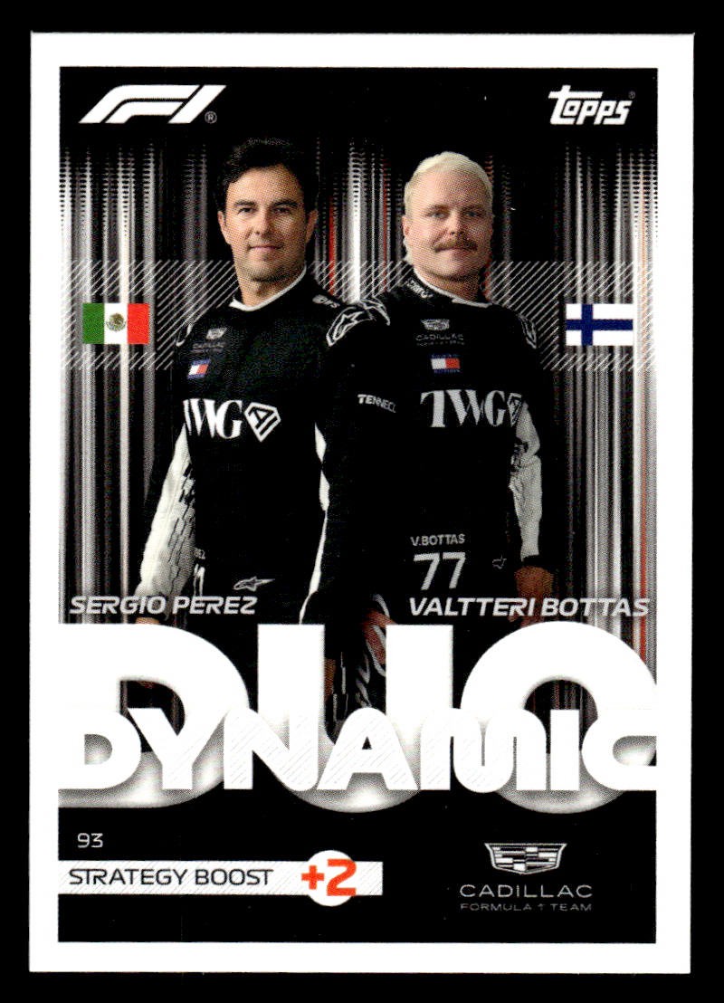 2026 Topps Turbo Attax F1 #93 Sergio Perez / Valtteri Bottas card